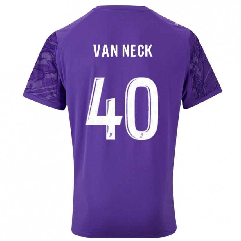 Danxen Herren Jelle Van Neck #40 Trikot Violett Weiß Torwarttrikot 2025/26 Österreich