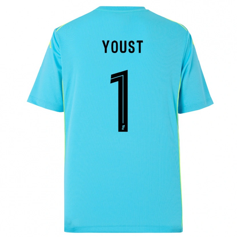 Danxen Herren Matys Youst #1 Trikot Himmelblau Schwarz Torwarttrikot 2025/26 Österreich