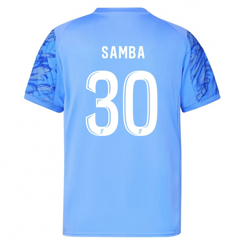 Danxen Herren Brice Samba #30 Trikot Blau Weiß Torwarttrikot 2025/26 Österreich