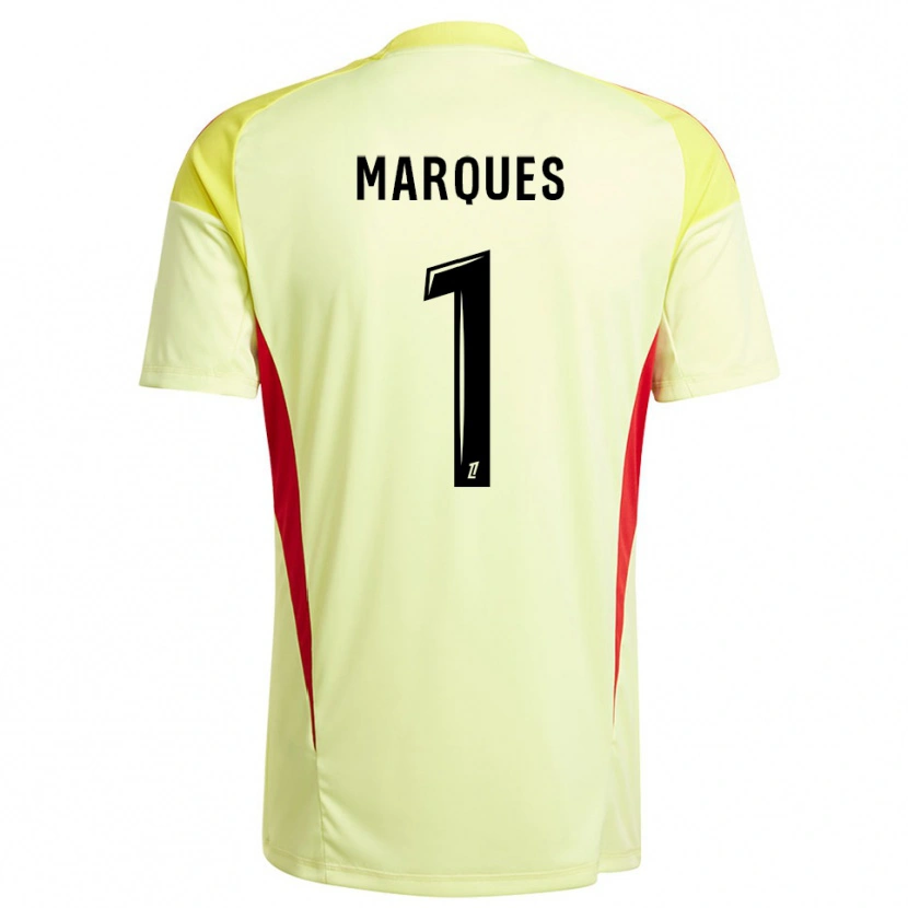 Danxen Herren Inès Marques #1 Trikot Hellgelb Schwarz Torwarttrikot 2025/26 Österreich