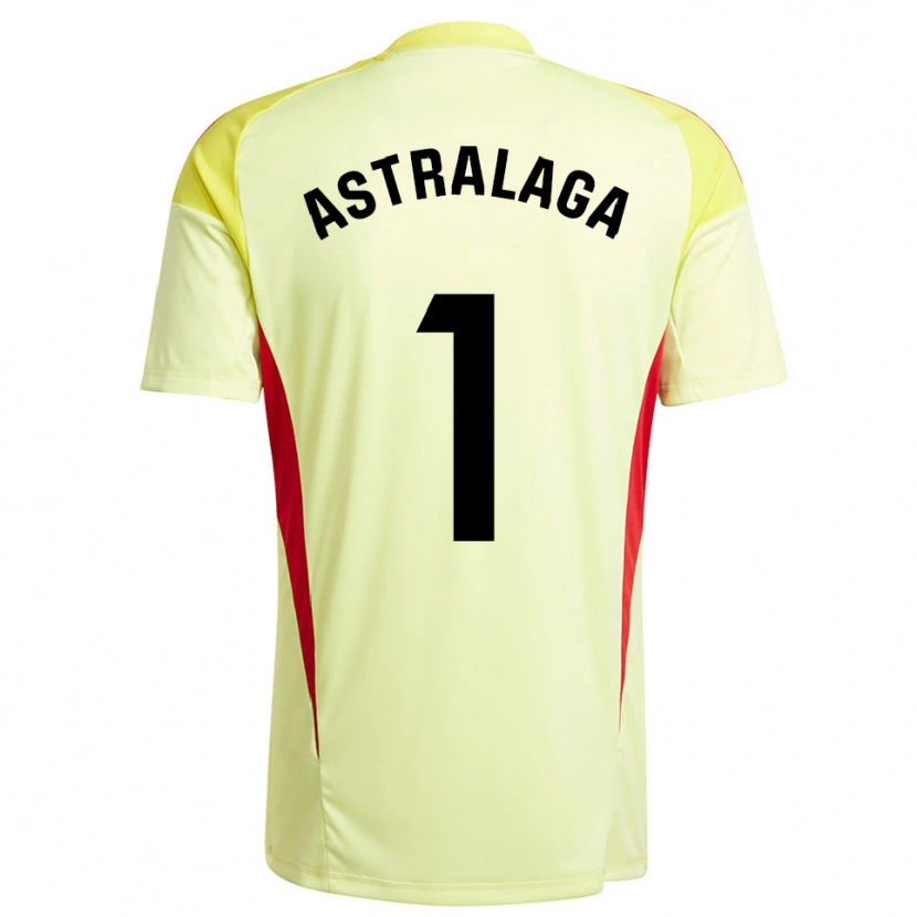 Danxen Herren Ander Astralaga #1 Trikot Hellgelb Schwarz Torwarttrikot 2025/26 Österreich