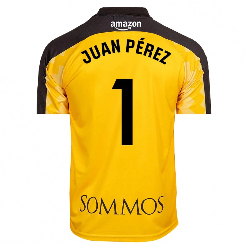 Danxen Herren Juan Pérez #1 Trikot Gelb Schwarz Torwarttrikot 2025/26 Österreich