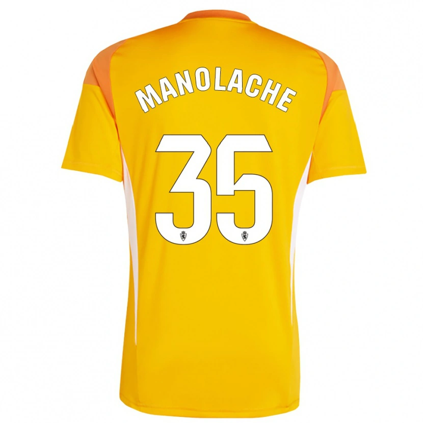 Danxen Herren Marcos Manolache #35 Trikot Dunkelorange Gelb Torwarttrikot 2025/26 Österreich