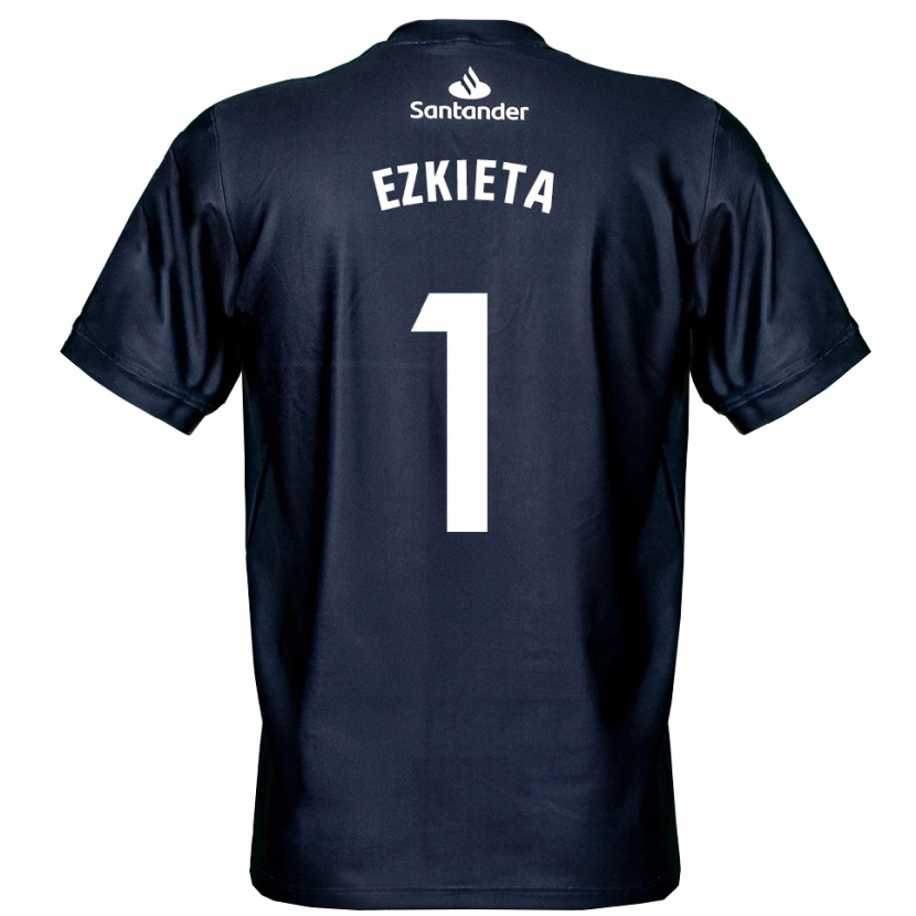 Danxen Herren Jokin Ezkieta #1 Trikot Mitternachtsblau Weiß Torwarttrikot 2025/26 Österreich