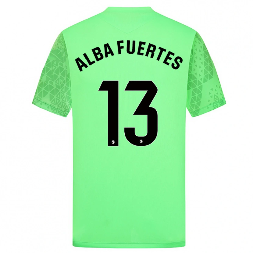 Danxen Herren Alba Fuertes #13 Trikot Frühlingsgrün Schwarz Torwarttrikot 2025/26 Österreich