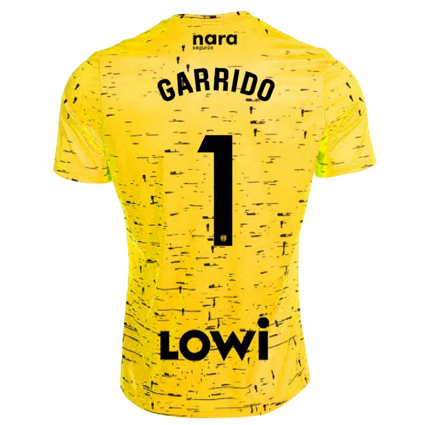 Danxen Herren Javi Garrido #1 Trikot Gelb Schwarz Torwarttrikot 2025/26 Österreich