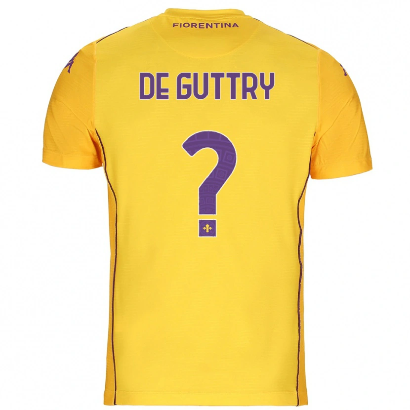 Danxen Herren Elia De Guttry #0 Trikot Orange Gelb Lila Torwarttrikot 2025/26 Österreich
