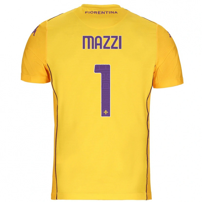 Danxen Herren Tommaso Mazzi #1 Trikot Orange Gelb Lila Torwarttrikot 2025/26 Österreich