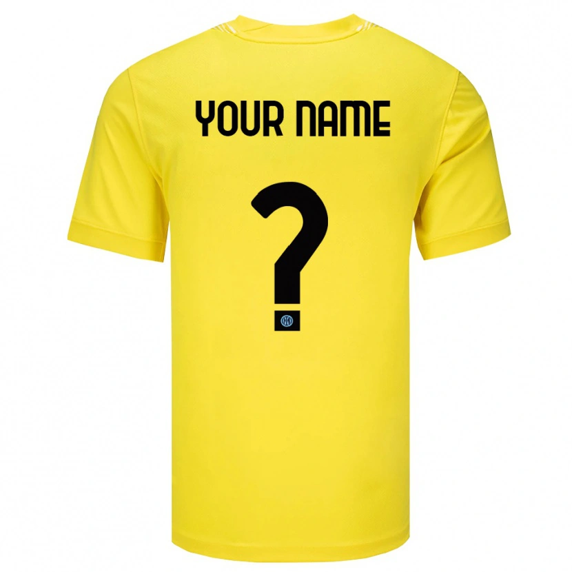 Danxen Herren Inter Milan Trikot Hellgelb Schwarz Torwarttrikot 2025/26 Österreich