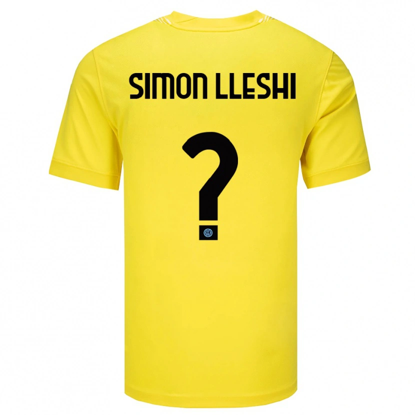 Danxen Herren Simon Lleshi #0 Trikot Hellgelb Schwarz Torwarttrikot 2025/26 Österreich