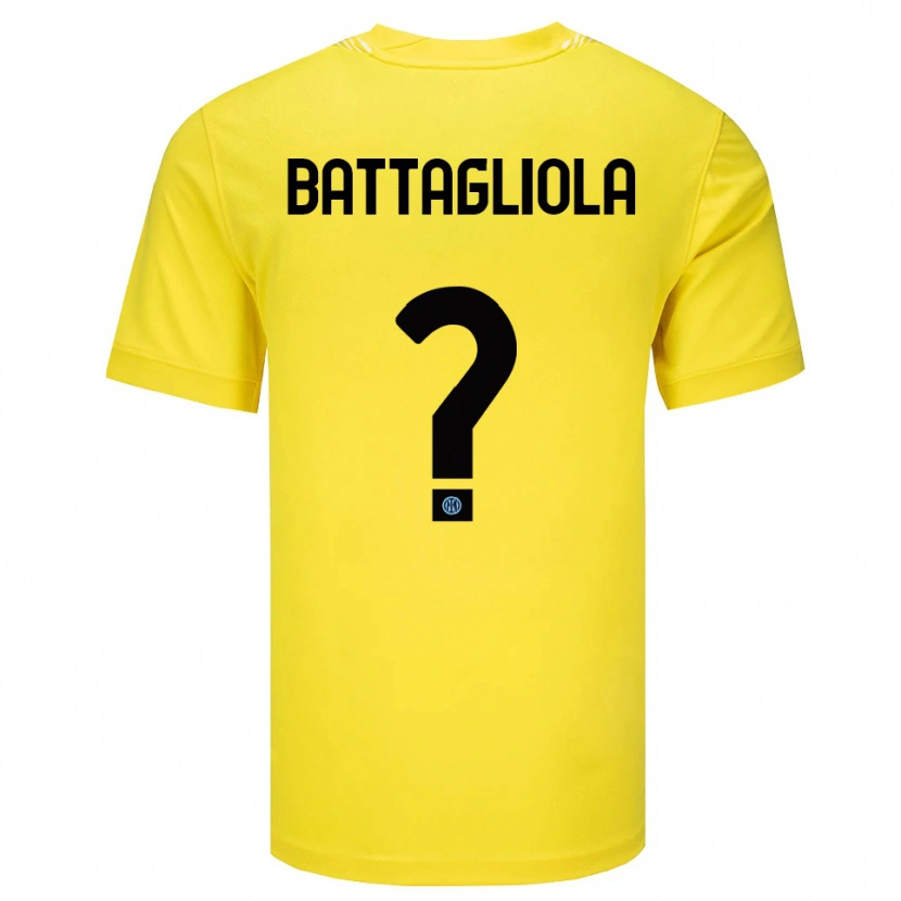 Danxen Herren Lorenzo Battagliola #0 Trikot Hellgelb Schwarz Torwarttrikot 2025/26 Österreich