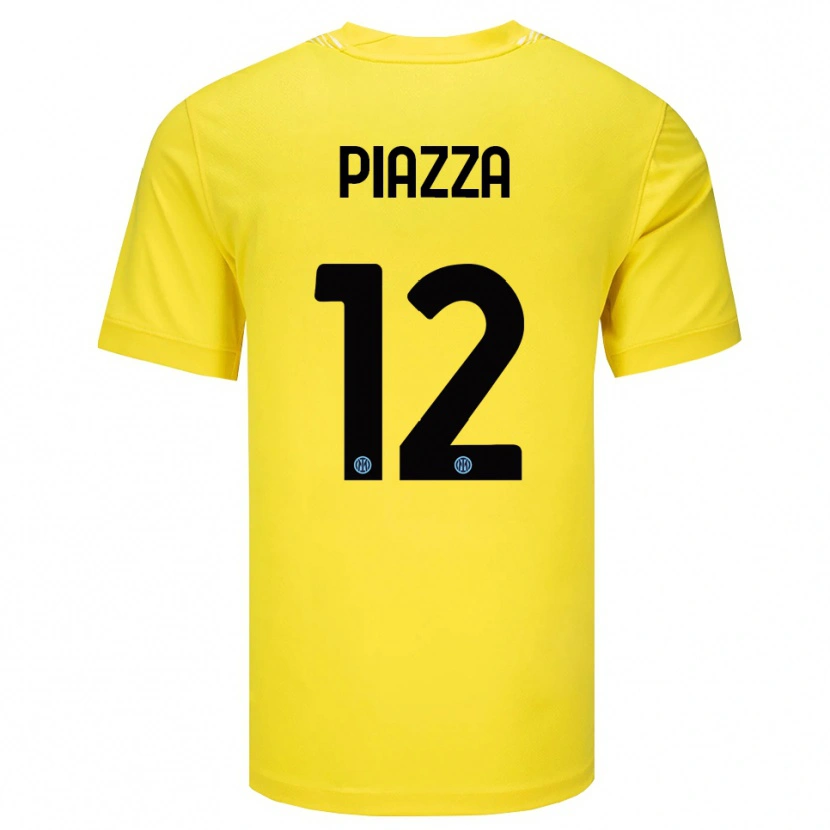 Danxen Herren Alessia Piazza #12 Trikot Hellgelb Schwarz Torwarttrikot 2025/26 Österreich