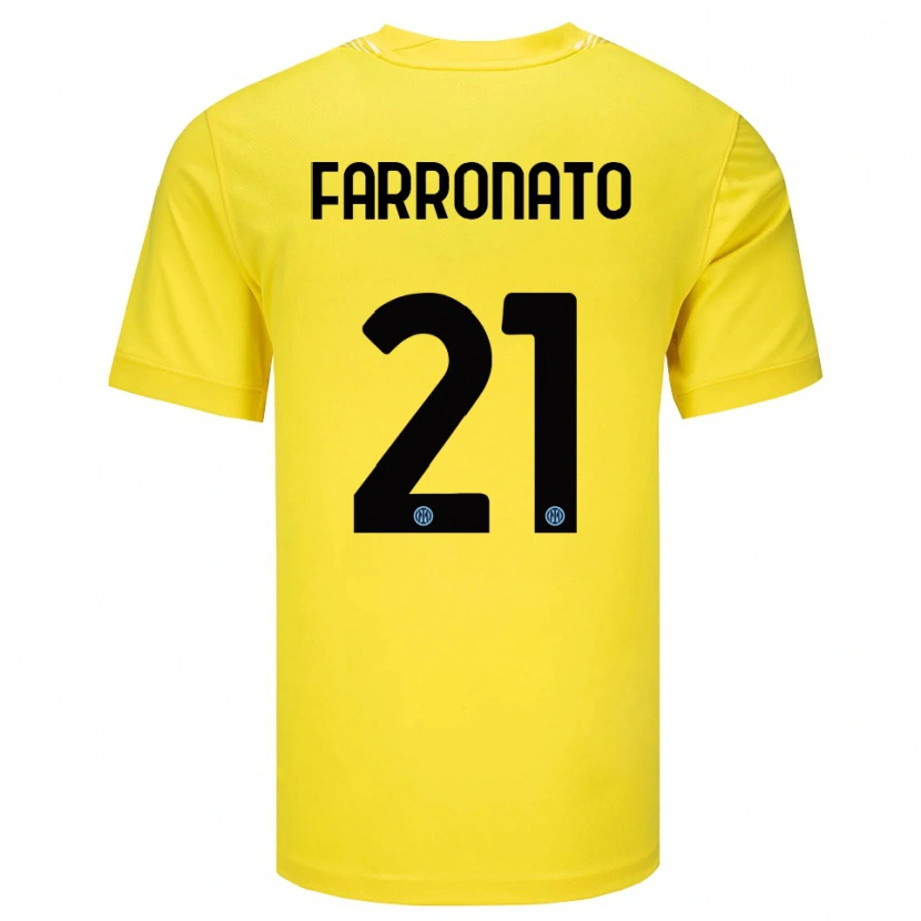 Danxen Herren Matteo Farronato #21 Trikot Hellgelb Schwarz Torwarttrikot 2025/26 Österreich
