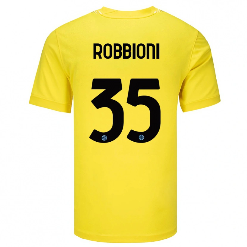 Danxen Herren Matilde Robbioni #35 Trikot Hellgelb Schwarz Torwarttrikot 2025/26 Österreich