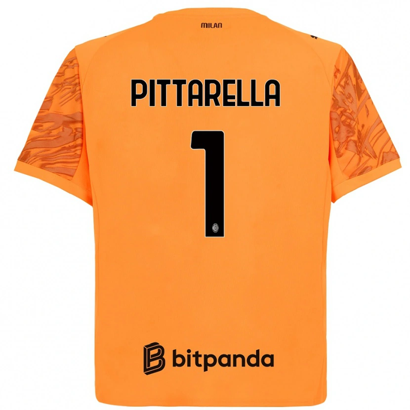 Danxen Herren Matteo Pittarella #1 Trikot Orange Gelb Schwarz Torwarttrikot 2025/26 Österreich