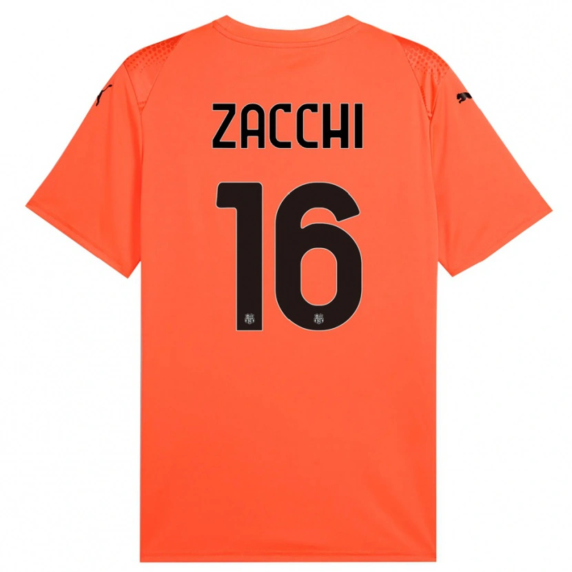 Danxen Herren Gioele Zacchi #16 Trikot Orange Schwarz Torwarttrikot 2025/26 Österreich