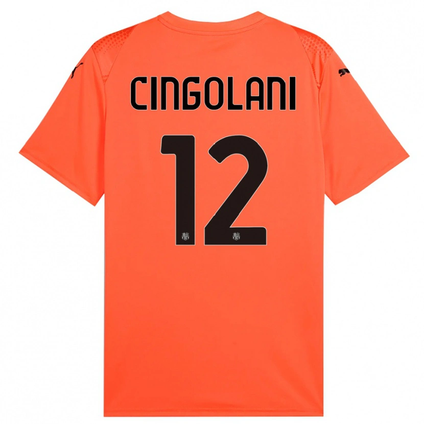 Danxen Herren Matteo Cingolani #12 Trikot Orange Schwarz Torwarttrikot 2025/26 Österreich