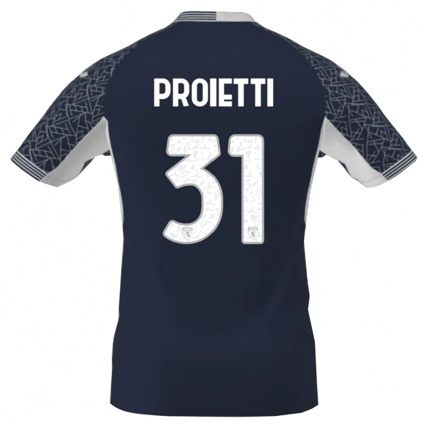 Danxen Herren Riccardo Proietti #31 Trikot Blau Schwarz Weiß Torwarttrikot 2025/26 Österreich