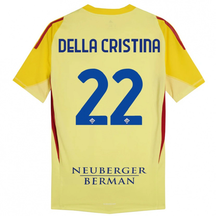 Danxen Herren Stefano Della Cristina #22 Trikot Hellgelb Schwarz Torwarttrikot 2025/26 Österreich