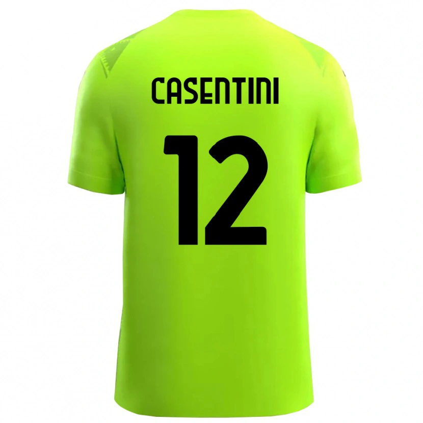 Danxen Herren Gabriele Casentini #12 Trikot Rasen Grün Schwarz Torwarttrikot 2025/26 Österreich