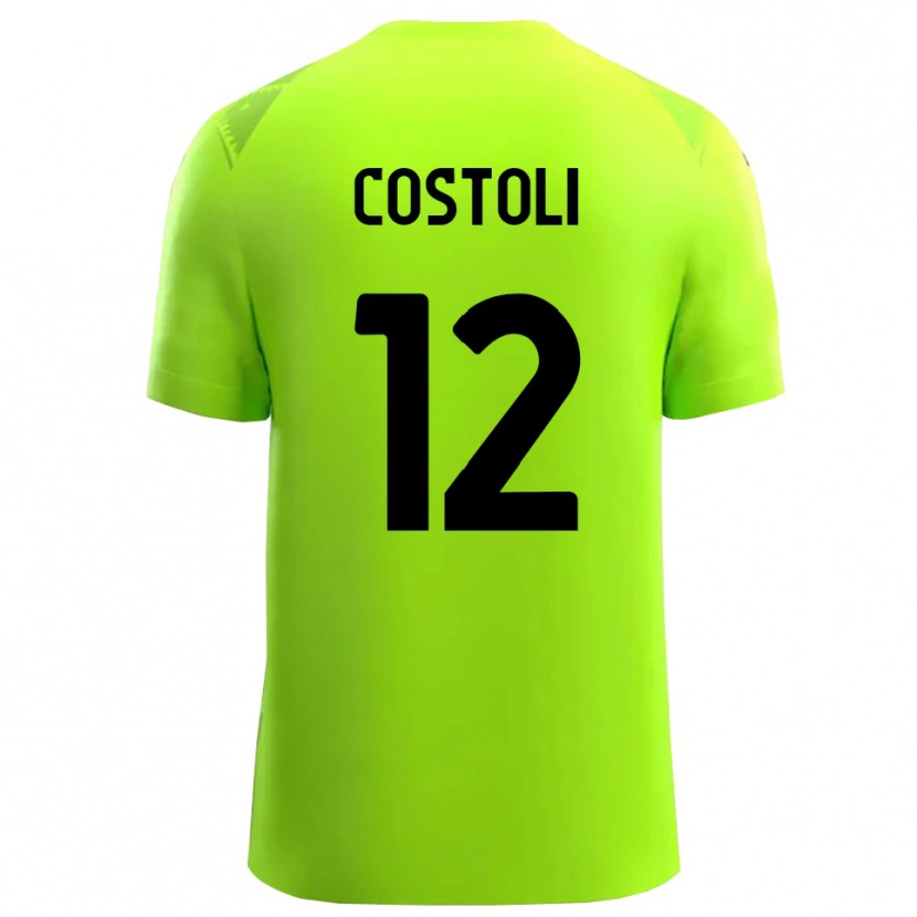 Danxen Herren Luca Costoli #12 Trikot Rasen Grün Schwarz Torwarttrikot 2025/26 Österreich
