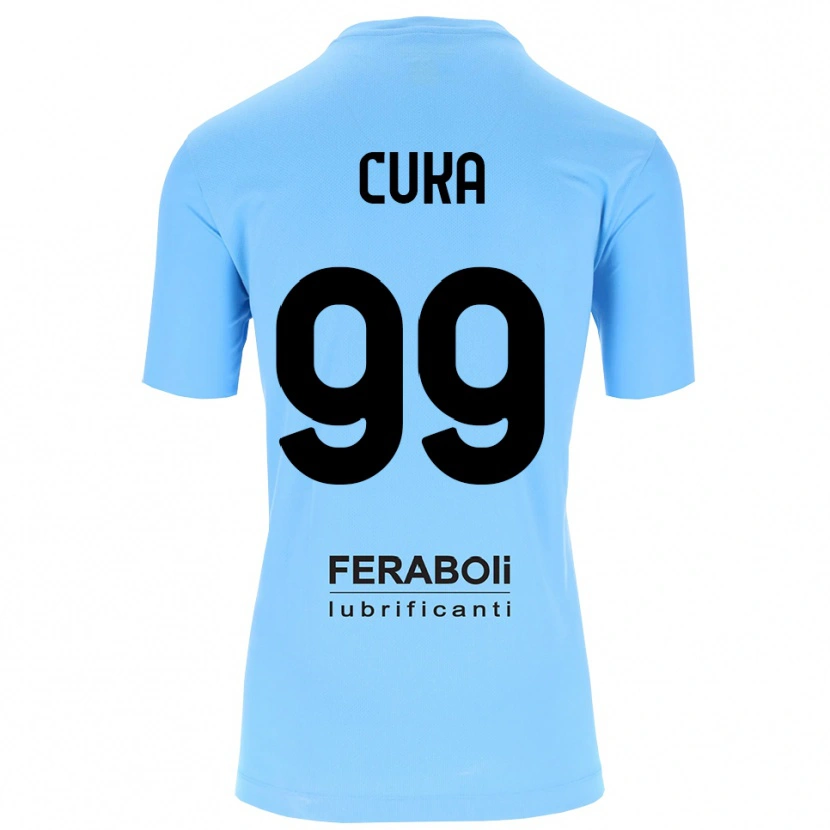 Danxen Herren Samuel Cuka #99 Trikot Himmelblau Schwarz Torwarttrikot 2025/26 Österreich