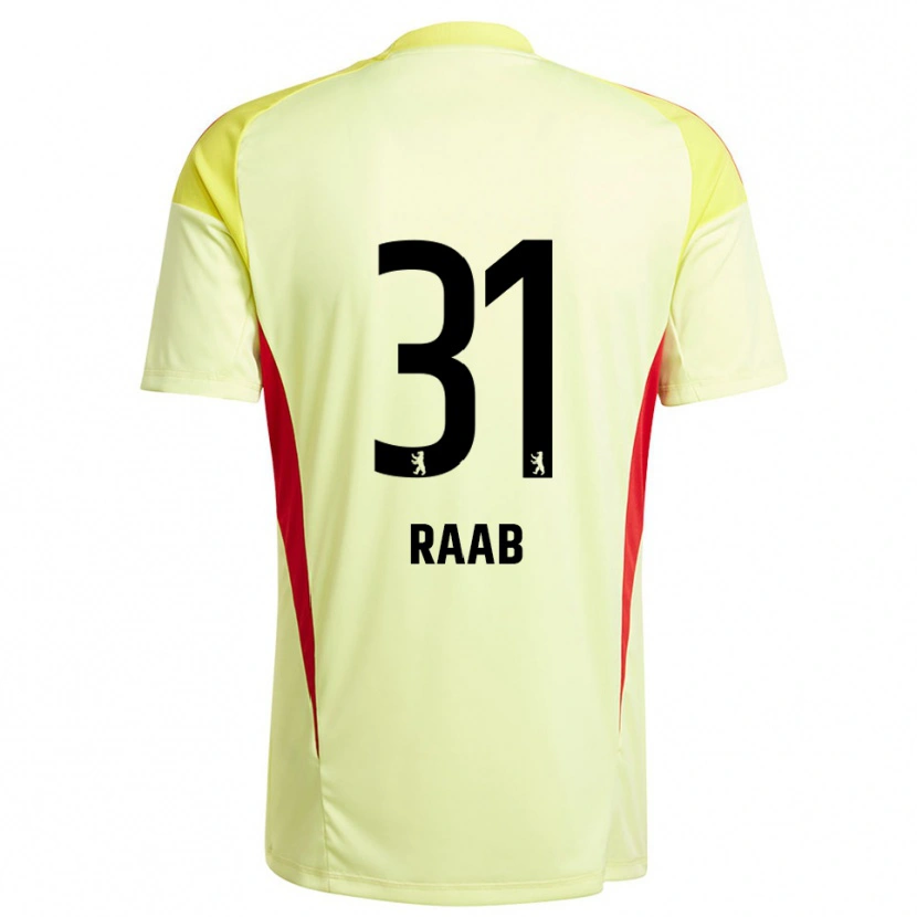 Danxen Herren Matheo Raab #31 Trikot Hellgelb Schwarz Torwarttrikot 2025/26 Österreich