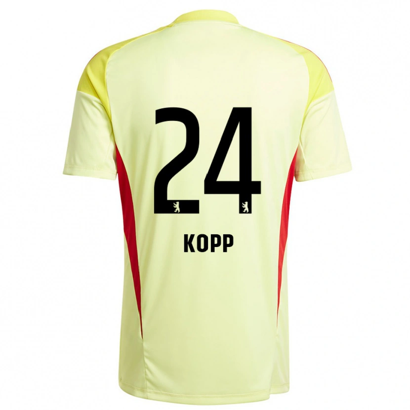 Danxen Herren Marvin Kopp #24 Trikot Hellgelb Schwarz Torwarttrikot 2025/26 Österreich