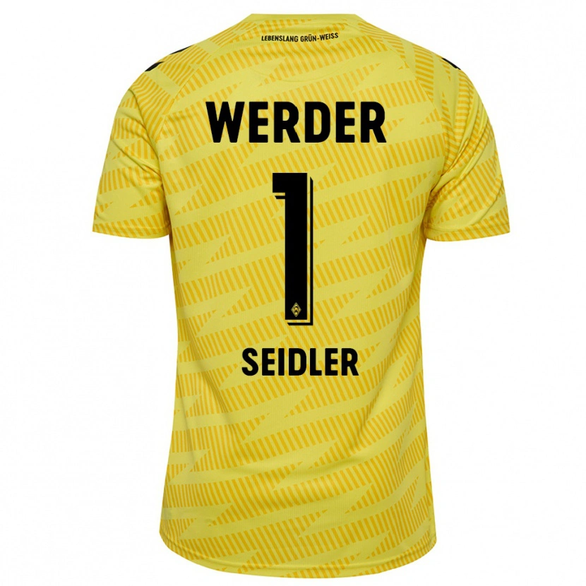 Danxen Herren Calvin Seidler #1 Trikot Gelb Schwarz Torwarttrikot 2025/26 Österreich