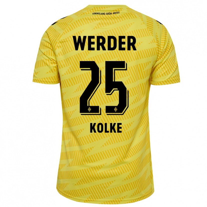 Danxen Herren Markus Kolke #25 Trikot Gelb Schwarz Torwarttrikot 2025/26 Österreich