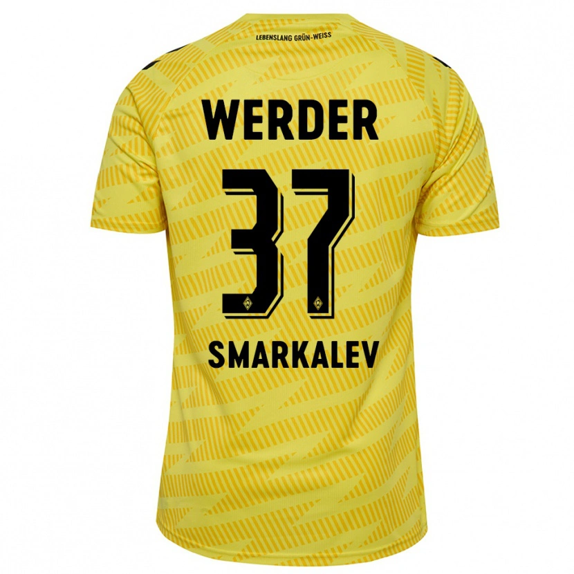 Danxen Herren Stefan Smarkalev #37 Trikot Gelb Schwarz Torwarttrikot 2025/26 Österreich