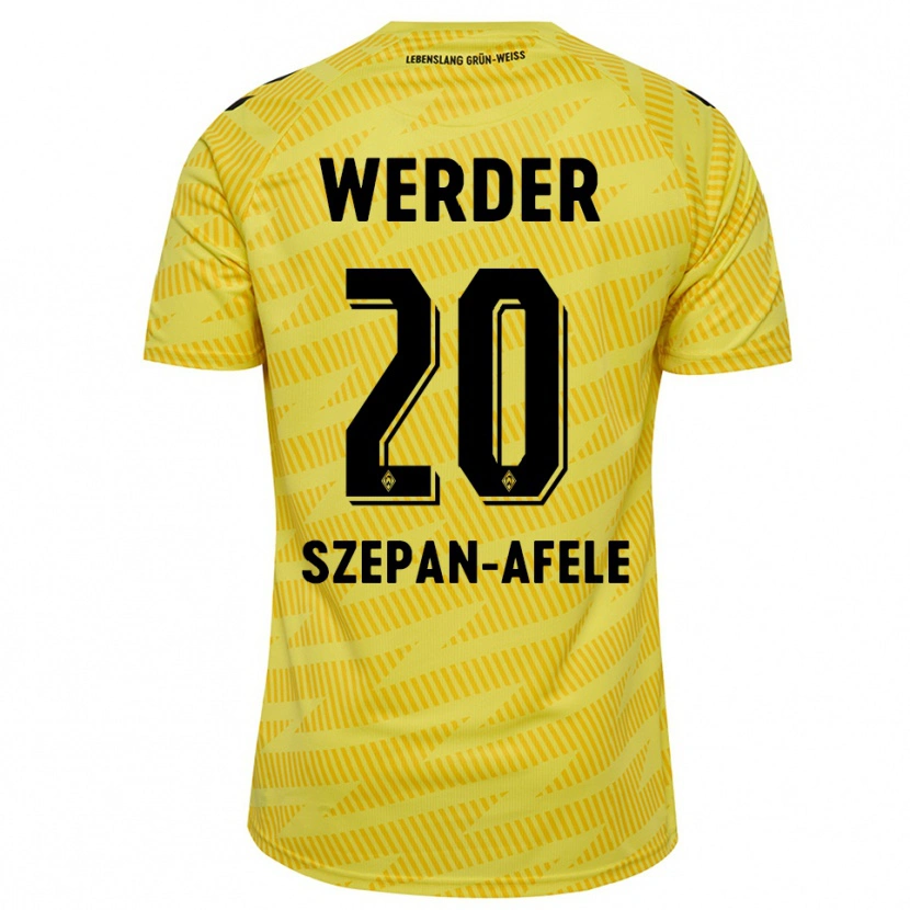 Danxen Herren Gianni Szepan-Afele #20 Trikot Gelb Schwarz Torwarttrikot 2025/26 Österreich