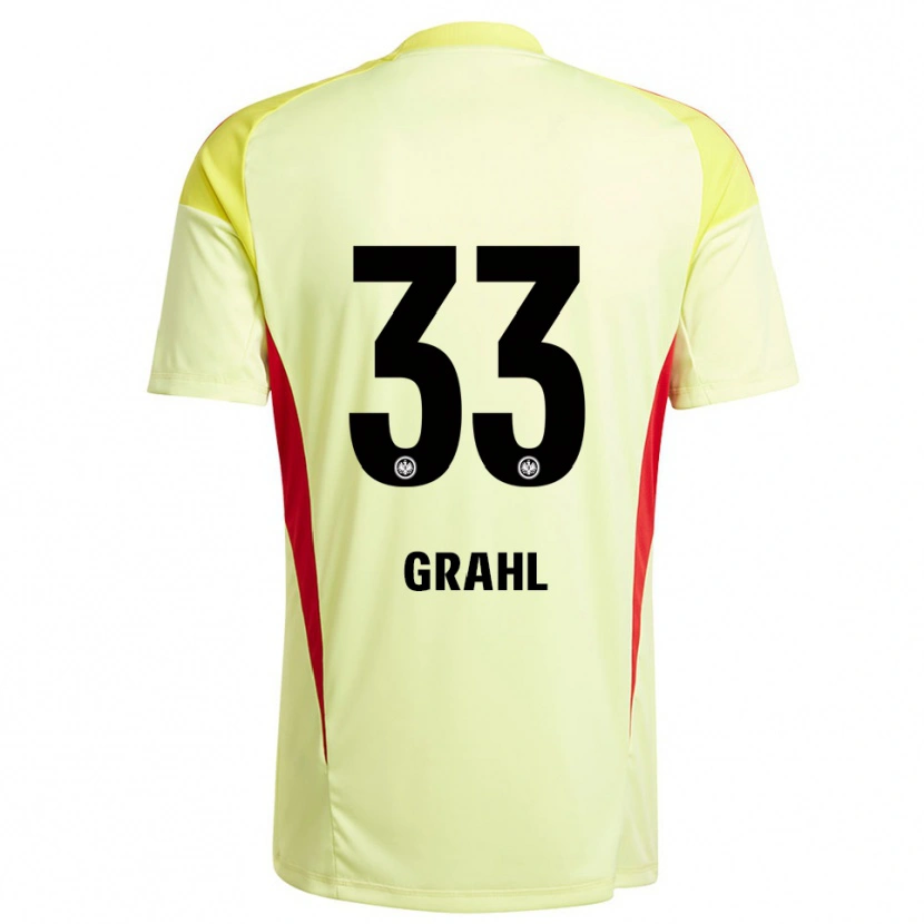 Danxen Herren Jens Grahl #33 Trikot Hellgelb Schwarz Torwarttrikot 2025/26 Österreich