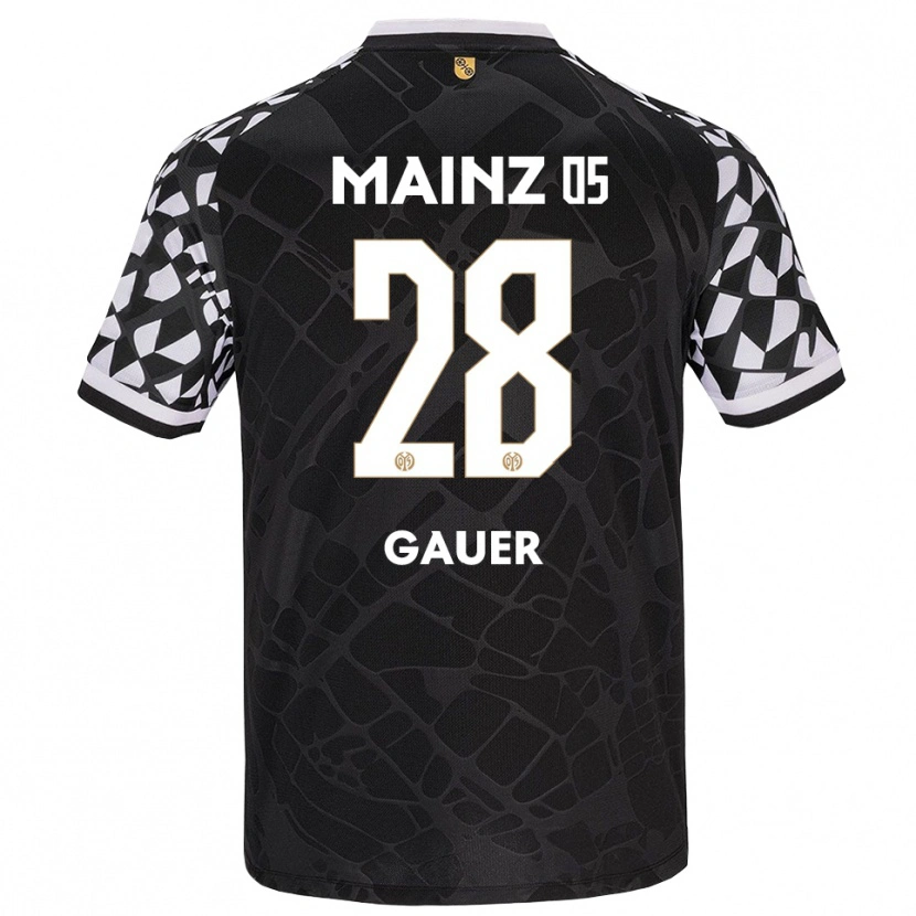 Danxen Herren Luke Gauer #28 Trikot Schwarz Weiß Torwarttrikot 2025/26 Österreich