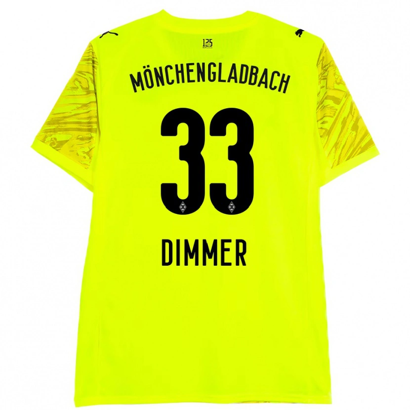 Danxen Herren Florian Dimmer #33 Trikot Gelb Schwarz Torwarttrikot 2025/26 Österreich