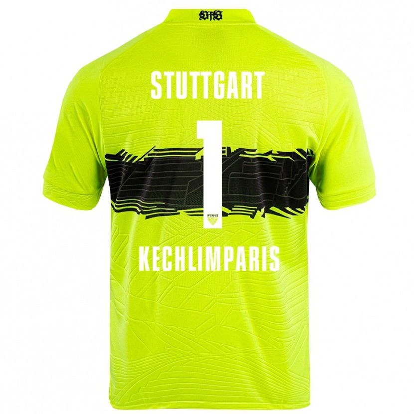 Danxen Herren Ioannis Kechlimparis #1 Trikot Grün Gelb Schwarz Torwarttrikot 2025/26 Österreich