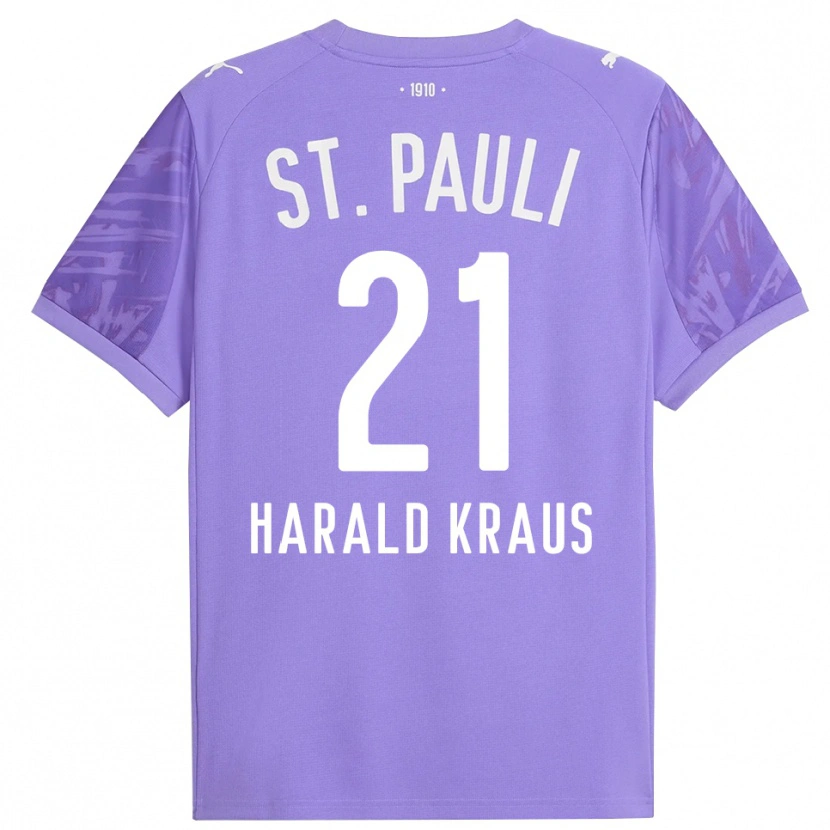 Danxen Herren Stefan Harald Kraus #21 Trikot Mittel Lila Schwarz Torwarttrikot 2025/26 Österreich