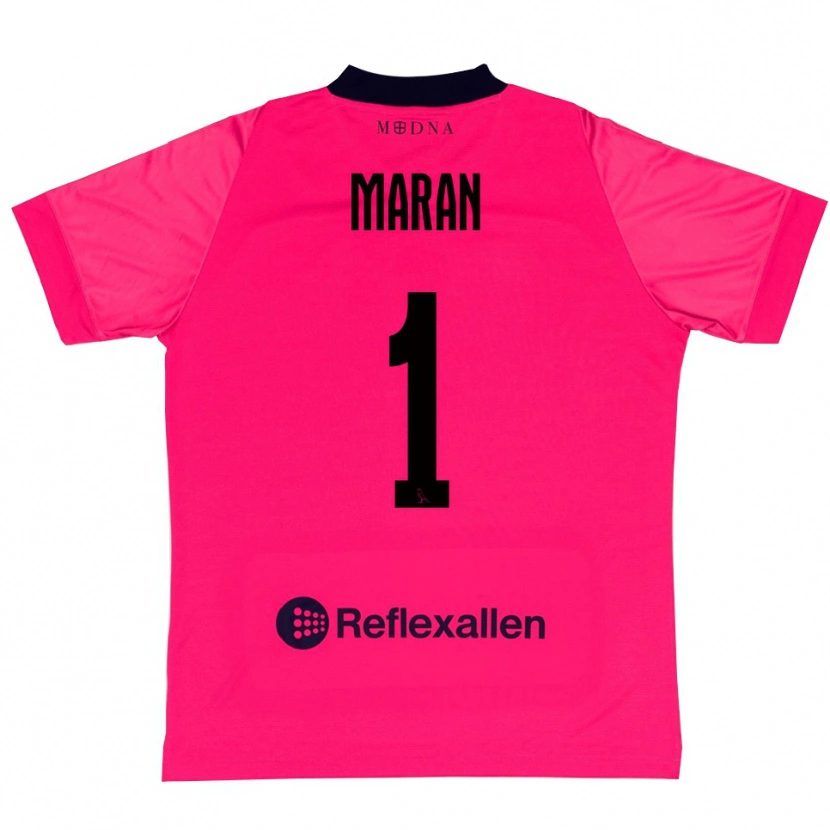Danxen Herren Andrea Maran #1 Trikot Tiefrosa Schwarz Torwarttrikot 2025/26 Österreich