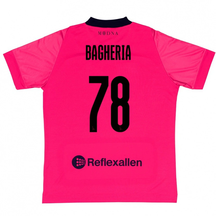 Danxen Herren Fabrizio Bagheria #78 Trikot Tiefrosa Schwarz Torwarttrikot 2025/26 Österreich