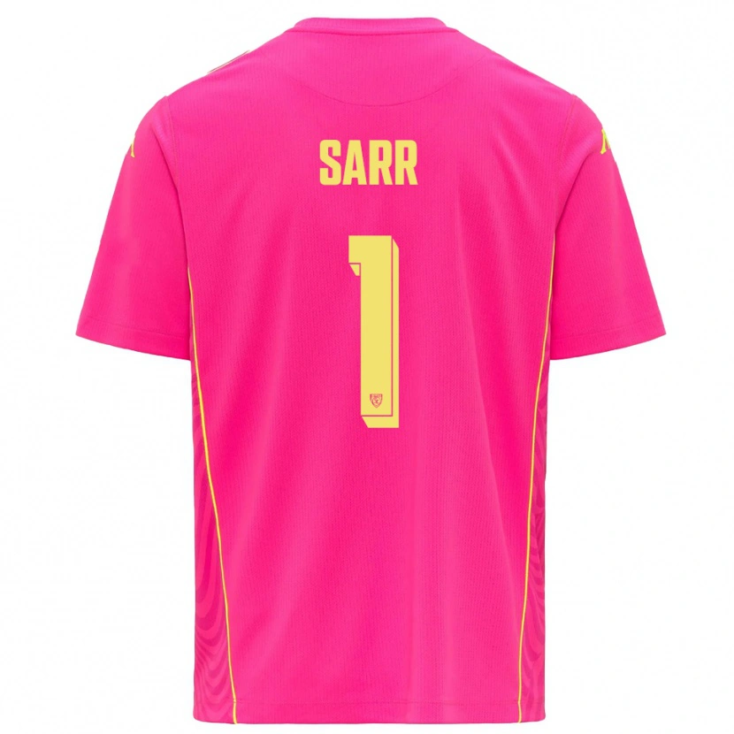Danxen Herren Mouhamadou Sarr #1 Trikot Tiefes Pink Gelb Torwarttrikot 2025/26 Österreich