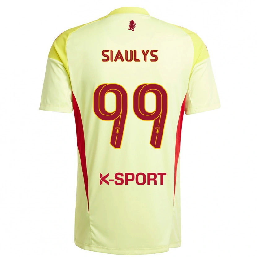 Danxen Herren Ovidijus Siaulys #99 Trikot Hellgelb Rot Torwarttrikot 2025/26 Österreich