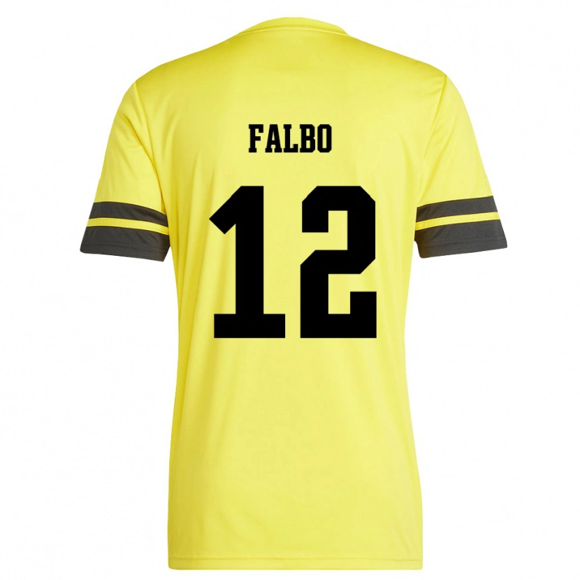 Danxen Herren Francesco Falbo #12 Trikot Gelb Schwarz Torwarttrikot 2025/26 Österreich