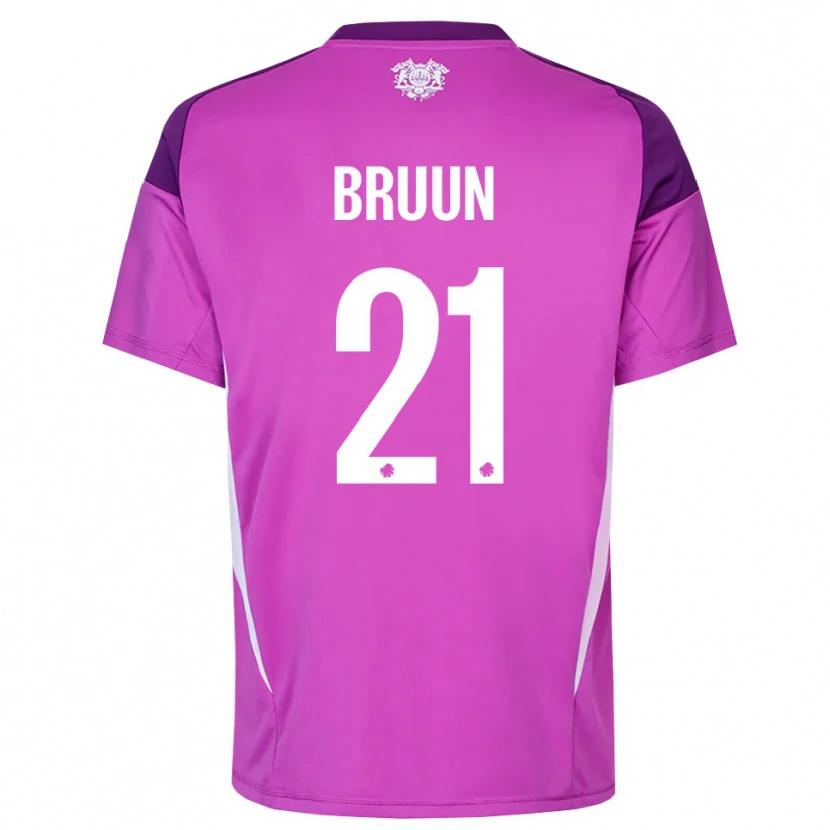Danxen Herren Alfred Bruun #21 Trikot Flieder Lila Weiß Torwarttrikot 2025/26 Österreich