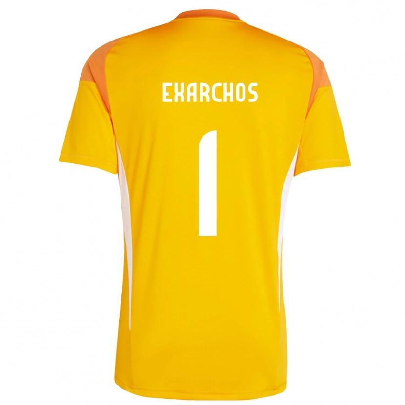 Danxen Herren Alexandros Exarchos #1 Trikot Orange Weiß Torwarttrikot 2025/26 Österreich