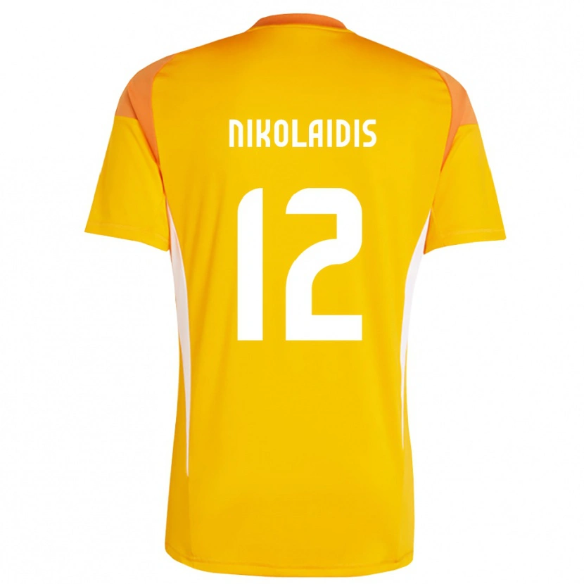 Danxen Herren Georgios Nikolaidis #12 Trikot Orange Weiß Torwarttrikot 2025/26 Österreich