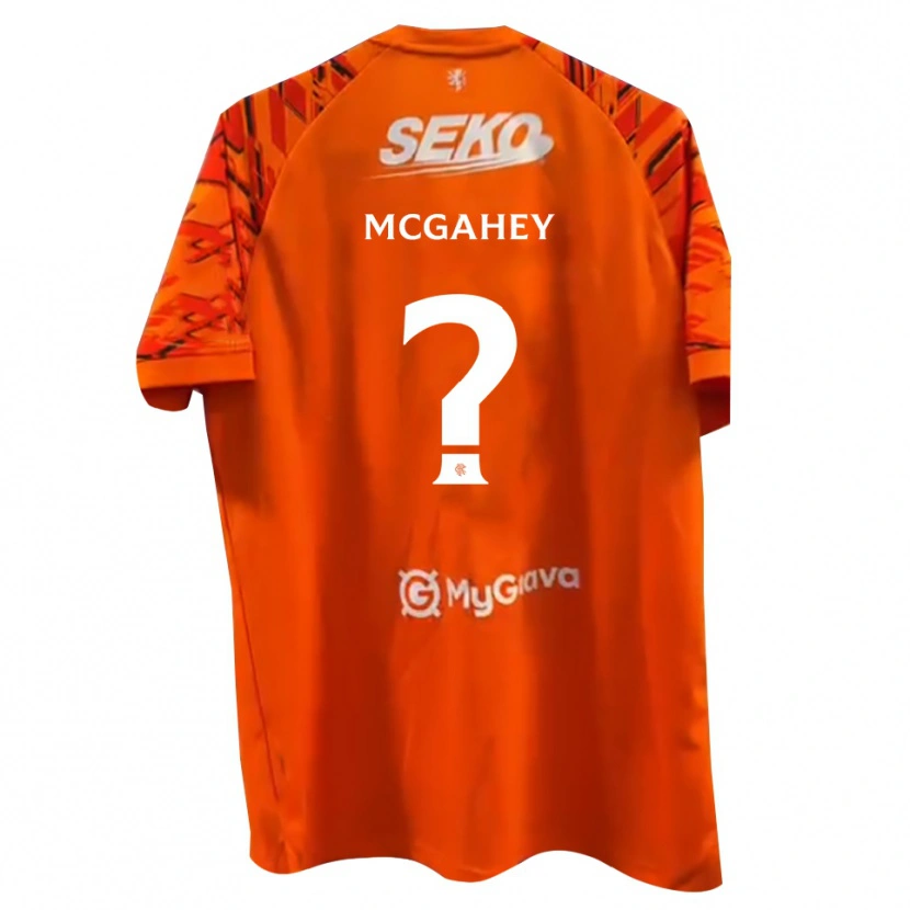 Danxen Herren Lewis McGahey #0 Trikot Orange Weiß Torwarttrikot 2025/26 Österreich