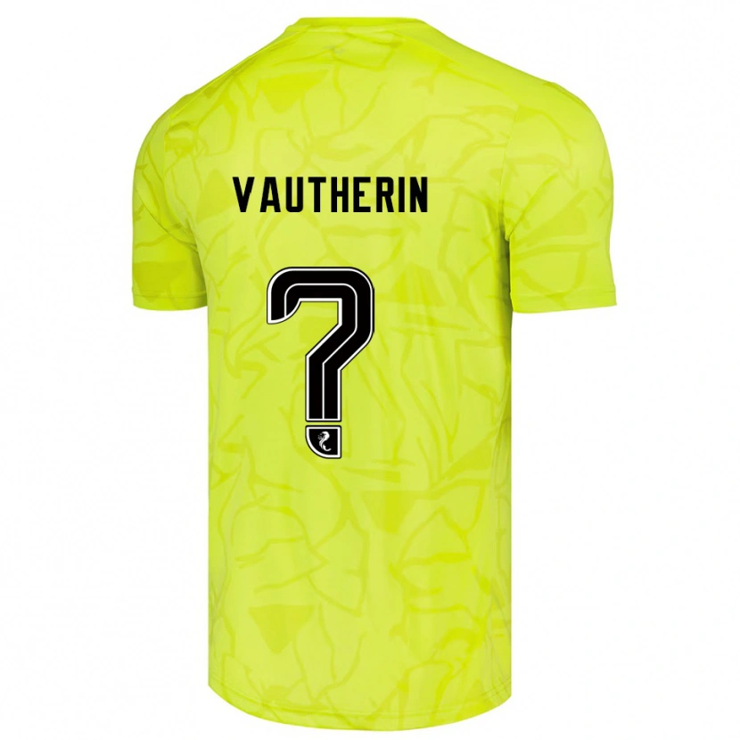 Danxen Herren Sam Vautherin #0 Trikot Gelb Schwarz Torwarttrikot 2025/26 Österreich