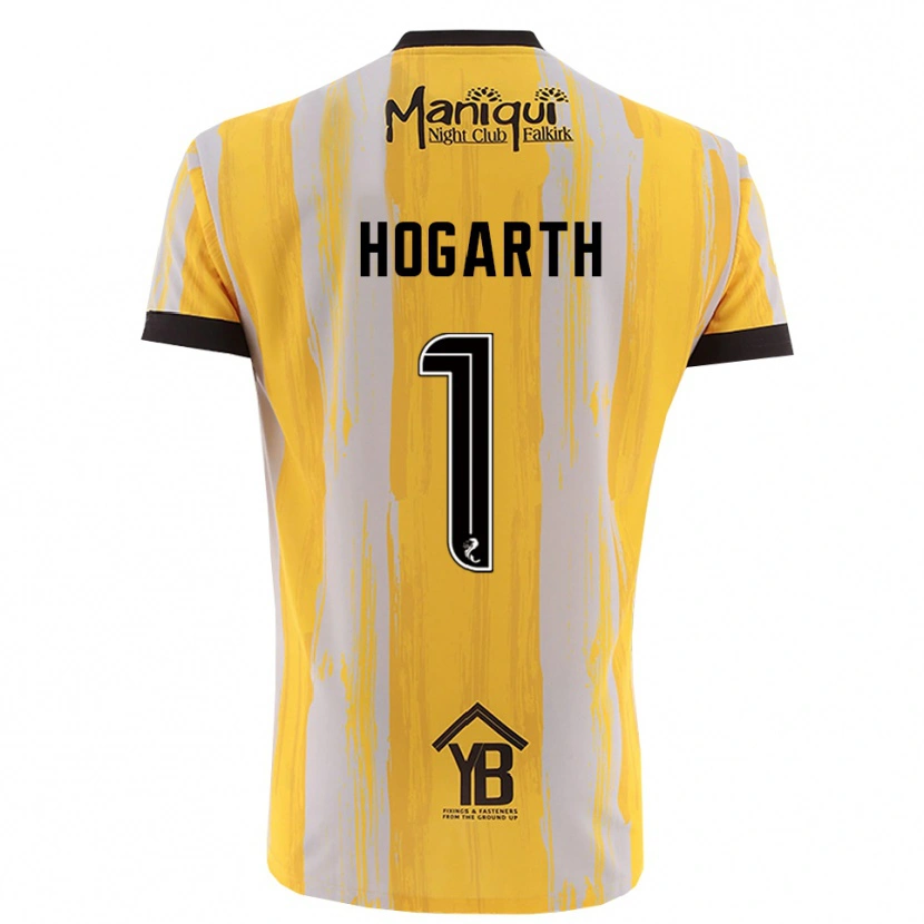 Danxen Herren Nicky Hogarth #1 Trikot Gelb Schwarz Torwarttrikot 2025/26 Österreich