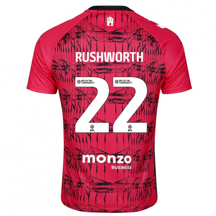 Danxen Herren Carl Rushworth #22 Trikot Rot Weiß Torwarttrikot 2025/26 Österreich