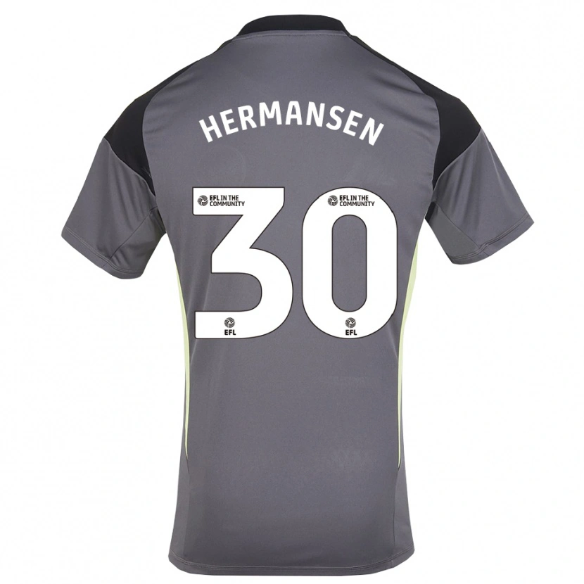 Danxen Herren Mads Hermansen #30 Trikot Grau Weiß Torwarttrikot 2025/26 Österreich
